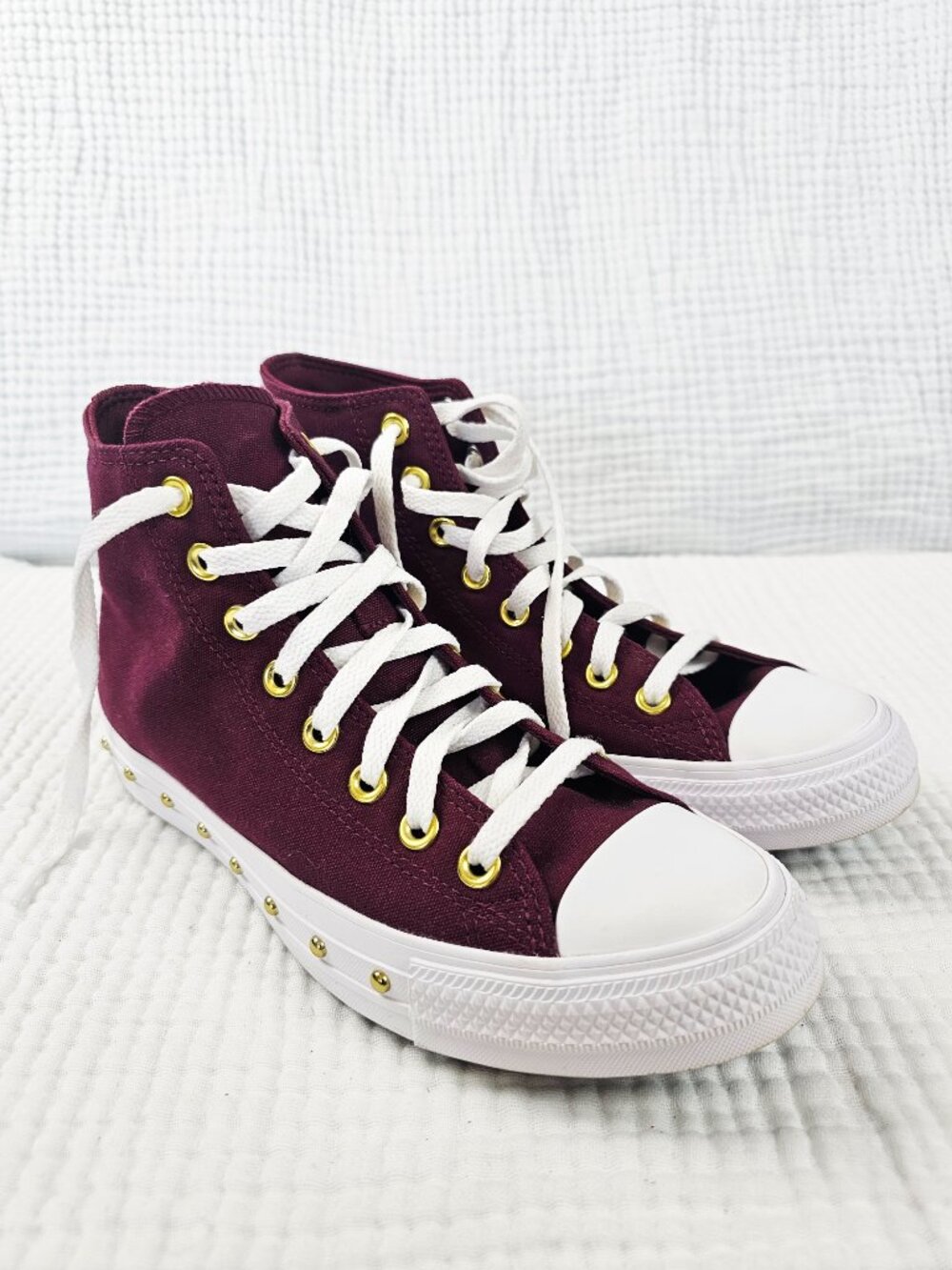 ✨Like New✨ Converse Chuck Taylor All Star High Top - Burgundy - Women's 8.5 - Picture 8 of 11